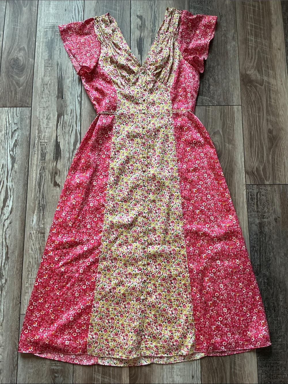 NWT Cinq A Sept Jessica Dress Ditzy Floral Pink Size 10 - Picture 9 of 13